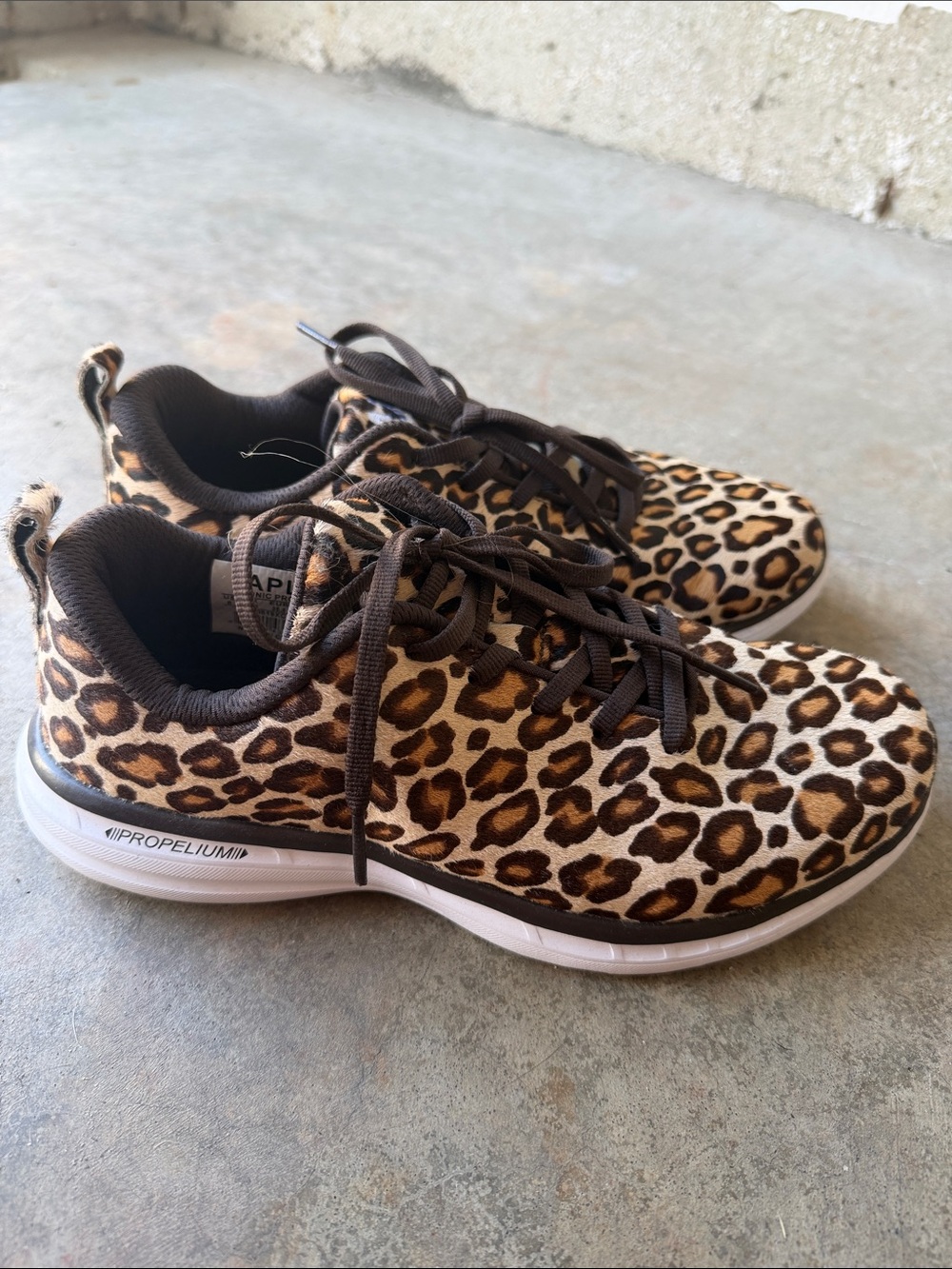 APL Leopard Print Sneakers in Brown and Black